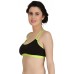 Full Cup Non-Padded Stretch Fit Black Sports Bra with Cross Back design (Size 36)