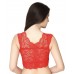 Lace Padded Red Blouse Crop Top Vest Bralette (32-36inch Bust)