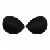 Backless Padded Self Adhesive Push Up Seamless Silicone Bra Cup Size: C (Black Colour)