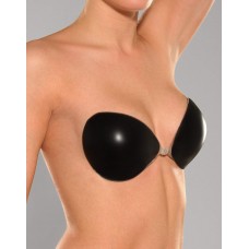 Backless Padded Self Adhesive Push Up Seamless Silicone Bra Cup Size: C (Black Colour)