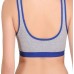 Full Cup Non-Padded Stretch Fit Blue Sports Bra 