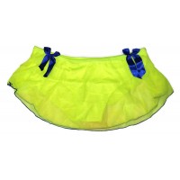 Neon Green Net Full Back Panty Skirt Sexy Bikini for Ladies Women's Girls (Free Size)